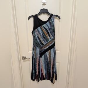 BCBGMaxAzria Asymmetrical Multicolor Dress